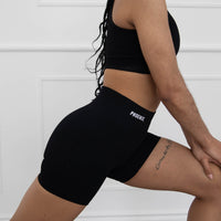 High Rise Ribbed Shorts